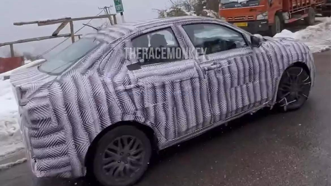 Upcoming Next-Gen Maruti Suzuki Dzire Gets Caught Testing In India - Big News